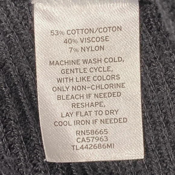 Leith Black V-neck Sweater, Lightweight Cotton Blend, XXS, New With Tags - Picture 7 of 9